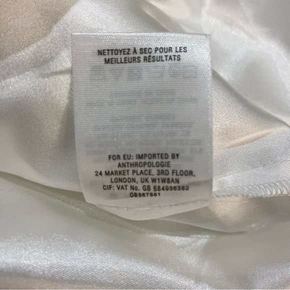 Anthropologie Leifsdottir Skirt, Shadow Stripe, Midi, White, Women’s (US 6) - Picture 11 of 11